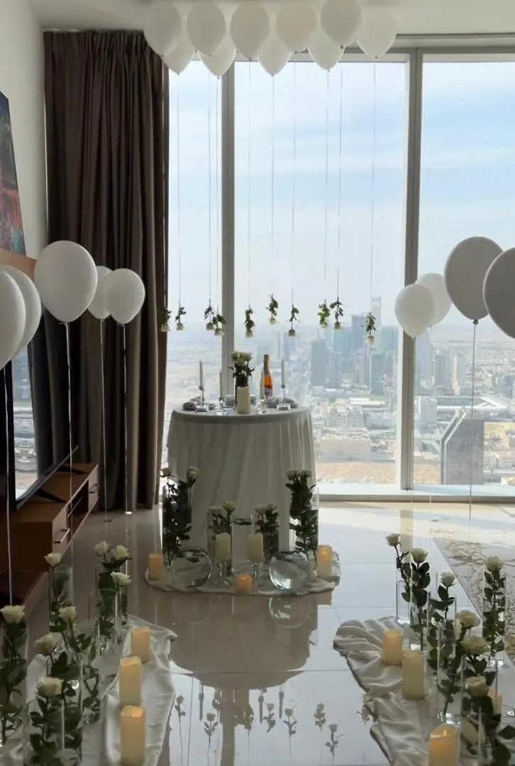 برج رافال Priate Apartment In Rafal Residential Tower North Or South View الرياض